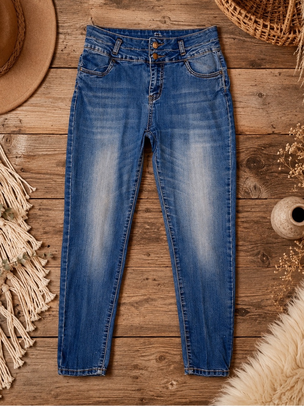 Encore Women's Skinny Jeans Size 15 Juniors Denim Blue